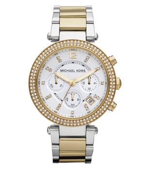 Michael Kors Parker MK5626 is een mooi en aantrekkelijk dameshorloge. EAN 0691464876500. De kast is gemaakt van tweekleurig staal/goudkleurige plaat, wat staat voor een hoge kwaliteit van het artikel en de witte wijzerplaat geeft het horloge die unieke look.
