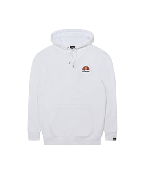 Langarm Sweatshirt mit Kapuze für Herren von der Marke ellesse. Markentypischer Logo-Print auf der Vorderseite, Kängurutasche, weicher Baumwoll-Mix.
