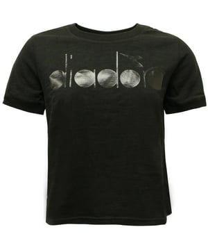 Diadora Sportswear L. SS Top Black Womens Camiseta informal 502.173298 80013 A2C