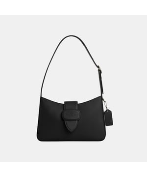 Eliza Shoulder Bag with Leather Covered Closure, Two credit card slots
 Inside zip pocket,  Length: 24.50 cm,  Width: 6.50 cm,  Height: 16.50 cm
