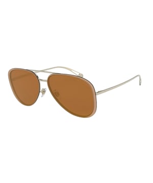 Giorgio Armani Mannen Zonnebril AR6084-30136H - Materiaal: Metaal - Kleur frame: Goud - Afmetingen: 50/19/150 mm (Diameter lens / Brug formaat / Lengte veren)
