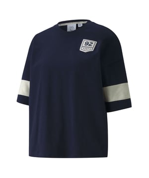 Puma x Selena Gomez Camiseta de manga corta para mujer Casual Tee Azul marino 597079 03