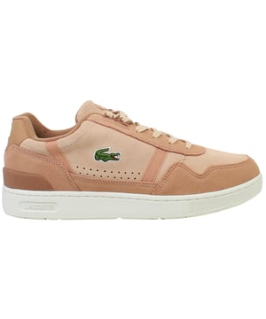 The Lacoste T-Clip 222 12 SMA Men's Brown Trainers are a modern take on retro-inspired style, combining premium materials with sporty detailing for a versatile and timeless look. Ideal for casual wear, these trainers offer comfort and durability with a sleek aesthetic.
Â 
Key Features:
Premium Synthetic Leather and Suede Upper: 

Offers durability and a sophisticated texture, blending modern style with classic design elements.


Signature Lacoste Branding: 

Features the iconic crocodile logo and embossed details for a stylish and recognizable touch.


Cushioned Insole: 

Provides all-day comfort and support, perfect for extended wear.


Padded Collar and Tongue: 

Enhances comfort and ensures a snug, secure fit around the ankle.


Durable Rubber Outsole: 

Delivers reliable grip and long-lasting performance on a variety of surfaces.


Retro-Inspired Design: 

Draws from vintage athletic aesthetics, giving these trainers a classic yet contemporary look.


Breathable Construction: 

Includes perforated panels for improved airflow, keeping feet cool and comfortable.


Versatile Brown Colorway: 

A rich, earthy tone that pairs seamlessly with casual or smart-casual outfits.


Â 
The Lacoste T-Clip 222 12 SMA Men's Brown Trainers are a stylish and functional choice for everyday wear, combining comfort, durability, and refined design for a go-to addition to your footwear collection.