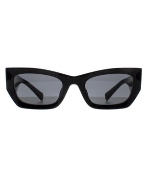 Die Miu Miu Rectangle Womens Black Dark Grey MU09WS Sonnenbrille zeichnet sich durch einen einzigartigen rechteckigen Rahmen aus, der aus hochwertigem Acetat gefertigt ist und ein leichtes und dennoch haltbares Gefühl vermittelt. Die Gläser sorgen nicht nur für optimalen UV-Schutz, sondern auch für einen Hauch von Modernität. Die MU09WS Sonnenbrille ist mit dem ikonischen Miu Miu-Logo an den Bügeln verziert und wurde für diejenigen entworfen, die einen kühnen Stil mit Anmut verkörpern. Werten Sie jedes Outfit mit dieser atemberaubenden Sonnenbrille auf und strahlen Sie Selbstbewusstsein aus, wo immer Sie hingehen.
