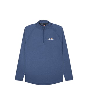 Fitness-Shirt  für Herren von der Marke ellesse. Logo-Print und Stehkragen mit Zipper. Leichte Jersey-Qualität aus Polyester. Für Sport und Freizeit.