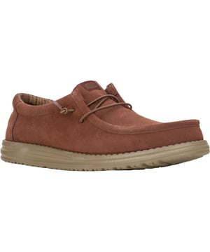 It doesn't get more suave than suede. Day to night. Work to play. The Wally Suede elevates every look without missing a step. Premium suede, cool classic colours and all-day HEYDUDE comfort.