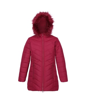 The Fabrizia jacket from Regatta. With a water-repellent finish and insulation, the Fabrizia is made for outdoor wear. The kids' jacket is perfect for the school run and weekend adventures with friends. The faux fur trim to the hood adds a stylish edge. Material: 100% Polyester. Ref: RKN11807T.