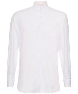 Strak, strak en verfijnd, zie er goed uit met dit premium witte overhemd, voorzien van een vintage Nehru-kraag uit de jaren 20 met afneembare kraag, zoals te zien op Peaky Blinders!. Combineer hem met een gilet, een blazer en schoenen voor een stijlvolle afwerking. Inclusief afneembare halsband, verkrijgbaar in 6 prachtige kleuren! Regular fit ontwerp, ideaal voor smart casual of formele kleding. Maak de retro-look compleet met dit prachtige shirt!