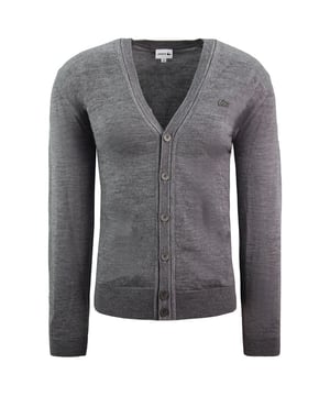 Botón Lacoste Down Cardigan Cardigán V Manga larga Mens Gray Mens AH2996 UWC