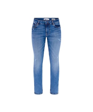 Jeans Guess Skinny für Herren Blau Synthetik. Authentisches Kleidungsstück der Marke Guess - Urban Streetwear/Sportswear-Design von Guess - Guess für modebewusste Herren, perfekt für den Alltag - Blaue Jeans von Guess lassen sich hervorragend mit Ihrer Garderobe kombinieren - Bequemes Synthetikmaterial - klassisch - skinny -