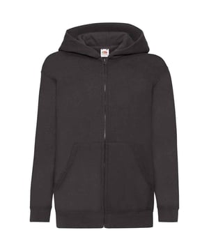 80% Baumwolle, 20% Polyester. Gewebe: Lycra. Design: Unifarben. GSM (Gramm pro Quadratmeter): 280. Überschnittene Schulter, Gerippter Saum, Ausschnitt mit Band, Abreiß-Etikett, Doppelnähte. Mit Kapuze. Langärmlig. Bündchen: gerippt. Taschenart: 2 Vordertaschen, Beuteltasche. Durchgehender Reißverschluss. 140-146: 81,28 cm. 152-158: 86,36 cm. 116: 71,12 cm. 128: 76,2 cm. 164-170: 90,17 cm.