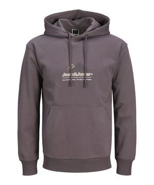 Ervaar de ideale mix van stijl en comfort met de hoogwaardige heren hoodie van Jack & Jones. Deze ruimvallende hoodie heeft een relaxte pasvorm, een klassieke ronde hals en een capuchon met trekkoord voor extra bescherming en stijl. Een praktische kangoeroezak biedt ruimte voor je essentials, terwijl de geribde boorden en lange mouwen garant staan voor extra comfort en een perfecte pasvorm. De stijlvolle print met rubberen opdruk zorgt voor extra zachtheid en voegt een modieus tintje toe. Deze hoodie is gemaakt van hoogwaardige materialen en belooft veel comfort en duurzaamheid.