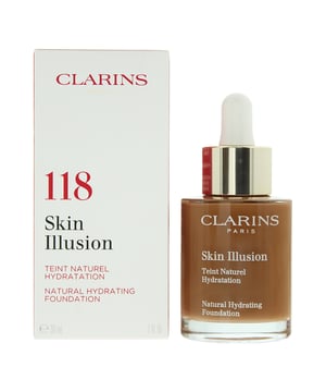 Clarins Skin Illusion Natural Hydrating Foundation with SPF 15 is a lightweight and hydrating liquid foundation that offers a natural-looking and radiant complexion while providing essential sun protection. This foundation is part of Clarins' renowned makeup collection, celebrated for its skin-friendly and luxurious formulations. This foundation is designed to provide a natural and sheer coverage that evens out your skin tone, conceals imperfections, and enhances your complexion without feeling heavy or cakey. Skin Illusion Foundation is infused with hydrating ingredients like organic leaf of life extract, ensuring that your skin stays comfortably moisturised throughout the day. It's ideal for normal to dry skin types. This foundation offers SPF 15 protection, providing a moderate level of defense against harmful UV rays. While it's not a substitute for dedicated sunscreen, it adds an extra layer of protection to your daily routine. The formula typically has a lightweight and fluid texture that blends effortlessly into the skin, leaving it feeling comfortable and breathable. Skin Illusion Foundation imparts a radiant and dewy finish to your complexion, enhancing your skin's natural luminosity and creating a healthy glow. While it provides a natural and lightweight finish, this foundation is often long-lasting, ensuring that your makeup looks fresh throughout the day.