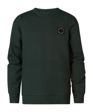 Backprint sweater met relaxed fit en subtiel logo embleem op de linkerborst. De sweater heeft een ronde hals en is gemaakt van 95% katoen en 5% elastaan.  Twijfel je tussen twee maten? Kies dan de grootste maat. Backprint sweaterRelaxed fitSubtiel logo embleemRonde hals95% katoen, 5% elastaan