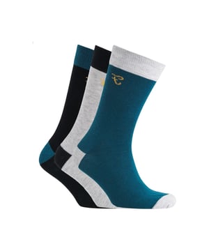 70% Cotton, 26% Polyester, 2% Elastane, 2% Polyamide. Design: Logo. Contrast Heel, Contrast Toe. Cuff: Elasticated.