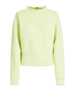 Erleben Sie zeitlose Eleganz und komfortablen Stil mit diesem Sweatshirt für Damen. Das Sweatshirt hat eine normale Passform und einen Rundhalsausschnitt mit dezentem Stehkragen für einen Hauch von Raffinesse. Ein Reißverschluss mit einem stilvollen Anhänger am oberen Rücken verleiht dem Design eine besondere Note. Die überschnittenen Schultern unterstreichen die lässige Silhouette, während Bündchen an Halsausschnitt, Ärmeln und Saum für einen perfekten Sitz sorgen. Der gestickte Label-Schriftzug setzt einen dezenten, hochwertigen Akzent. Aus weichen Materialien gefertigt, verspricht das Sweatshirt den ganzen Tag über hohen Tragekomfort und Wohlbefinden. Perfekt für entspannte Tage oder stilvolle Freizeitaktivitäten, lässt es sich mühelos mit Jeans oder Leggings kombinieren. Dieses Must-Have verbindet Funktionalität mit modischem Flair und wird schnell zu Ihrem Lieblingsteil. Gönnen Sie sich ein Stück, das Komfort und Stil in perfekter Harmonie vereint. Mit diesem vielseitigen Sweatshirt wird jeder Moment zum modischen Highlight.