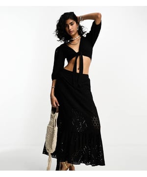 Tops by Iisla & Bird  Skirt sold separately V-neck Tie front Cropped length Regular fitSold By: Asos
