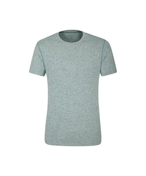 64% Gerecycled Polyester, 27% Polyester, 9% Elastaan. Ontwerp: Logo, Melange. Hals: Crew Neck. Mouwtype: Korte mouwen. Stoftechnologie: Ademend, IsoCool, Vochtafvoerend, Sneldrogend, UV-bescherming. Zonneschatting: UPF 50+.