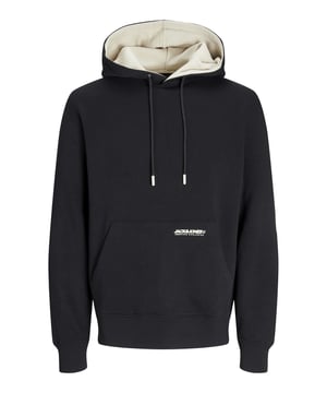 Dieser Hoodie verbindet lässigen Stil mit höchstem Komfort und wird schnell zum neuen Lieblingsstück. Die lockere Passform und die überschnittenen Schultern verleihen ihm eine entspannte Ausstrahlung, während die Kapuze mit Tunnelzug und kontrastfarbenem Futter für einen coolen Blickfang sorgt. Praktisch und stylisch zugleich: Die Kängurutasche bietet Platz für Kleinigkeiten und wird durch einen dezenten Label-Print zum Hingucker. Elastische Rippbündchen an Ärmeln und Saum sorgen für einen perfekten Sitz, der den Komfort abrundet. Perfekt für entspannte Tage oder als stylisches Statement im Alltag – dieses Modell passt einfach immer.