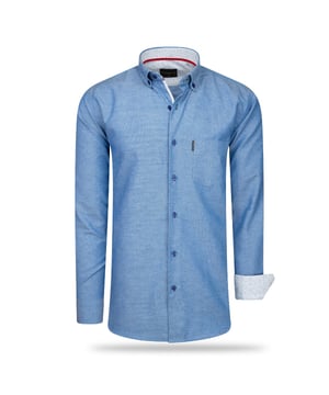 Camisa de ajuste regular Royal Cappuccino Italia en color Azul.