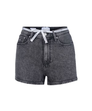 99% algodón, 1% elastano; pantalones cortos de mezclilla Calvin Klein; Modelo: J20J2163071BZ; Mano de obra de alta calidad; Mezcla de algodón suave; estilo "5 bolsillos"; Cierre: botón, cremallera; hebillas de cinturon; Detalles del logotipo de Calvin Klein Jeans