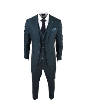 Introducing the Paul Andrew Francis suit, crafted from high-quality wool textured material. Its olive green base color is adorned with a classic black Prince of Wales check pattern, creating a distinguished and sophisticated look. This 3-piece ensemble includes a jacket, waistcoat, and trousers, each designed with meticulous attention to detail. The jacket features a classic two-button design with notch lapels, while the waistcoat boasts a five-button style with a V-neck. Tailored trousers complete the look with a straight leg, medium-rise waist, and classic flat front. Versatile and timeless, this suit is perfect for formal business meetings, weddings, and special events, offering comfort and ease of wear with its tailored fit and breathable wool textured material. Product Design Bullet Points:  High-quality wool textured material Classic black Prince of Wales check pattern Versatile 3-piece design Comfortable tailored fit Suitable for various occasions Sizes	Jacket & Trouser Size
36R :	36" (Chest) 30" (Waist)
38R :	38" (Chest) 32" (Waist)
40R :	40" (Chest) 34" (Waist)
42R : 	42" (Chest) 36" (Waist)
44R :	44" (Chest) 38" (Waist)
46R : 	46" (Chest) 40" (Waist)
48R :	48" (Chest) 42" (Waist)
50R :	50" (Chest) 44" (Waist)
52R :	52" (Chest) 46" (Waist)
54R :	54" (Chest) 48" (Waist)