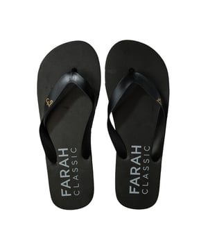 Farah Classic Shore Slip On Black Synthetic Mens Flip Flip Far0114 095 A61E