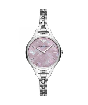 Beautiful ladies Armani watch, mineral crystal glass and water resistant up to 50m, comes with full presentation box