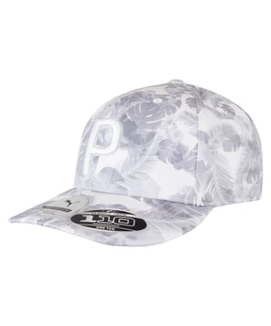 Puma Golf P110 Blumenmuster Snapback Grau Unisex Flex Fit Cap 023066 01
