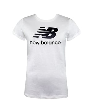 Flaunt laid-back classic style in the women's New Balance Stacked Logo T. Showcasing a classic flying NB logo, the athletic fit silhouette makes for an easy top-off to your favorite jeans, leggings and sweats.
Features
Cotton jersey fabric
Athletic fit
Screen printed graphic
Short sleeves to keep you cool
Eye-catching screen-printed Stacked NB logo
Woven tab logo detail adds a distinct finishing touch