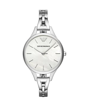 Beautiful ladies Armani watch, mineral crystal glass and water resistant up to 50m, comes with full presentation box