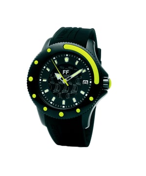 Folli Follie WF1Y002ZDZ - Damenuhr Quarz aus Edelstahl• Material: Edelstahl• Glas: Mineral• Armband: Silikon• Farbe: Schwarz Gelb• Wasserbeständigkeit: 100 m (10 ATM)• Gehäusegröße: 40 mm