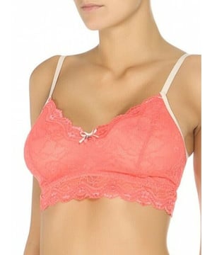 Pretty Polly Bralette. With non padded cups, stretch lace and double layering. Adjustable straps. The product is hand-wash only.