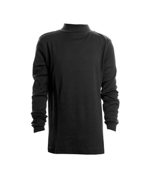 Unisex Boys and Girls Half Neck Long Sleeve T-Shirt.

 This comfortable and versatile long-sleeved t-shirt is perfect for little ones. Designed with a crew neck that offers extra coverage and a modern fit, it's ideal for everyday wear or special occasions.

 Unisex, it fits perfectly to boys and girls, offering a simple and elegant look.

 Made from a cotton-polyester blend, this t-shirt combines the natural softness of cotton with the durability of polyester, ensuring all-day comfort.

 Available in a wide range of solid colours, it is easy to match with any outfit. It also features cuffs on the sleeves, providing a firm fit and preventing the sleeves from slipping.

 An essential item for any child's wardrobe, practical and stylish!
 Composition: 50% Cotton, 50% Polyester
 Care:
- Wash at a maximum of 30ºC.
 - Use mild detergents.
 - Do not use bleach.
 - Dry at low temperature.
 - Iron at low temperature.