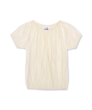 100% organic cotton | Proud to be certified to the Global Organic Textile Standard (GOTS) | Cream | Woven jacquard stripe | Short sleeved | Elasticated cuffs, hem and neckline | Made in India | Machine washable at 40 degrees, or at 30 degrees to be kinder to the planet
