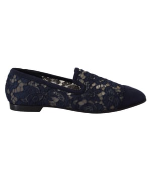 Zapatos Dolce & Gabbana 100% Auténticos  
Modelo: Mocasines planos  
Color: Azul  
Material: 35% Algodón, 5% PA, 45% VI, 15% Ante  
Suela: Cuero  
Detalles del logo  
Muy calidad y comodidad  
Hecho en Italia