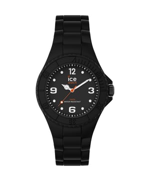 This Ice Watch Ice Generation - Black Forever Analogue Watch for Unisex is the perfect timepiece to wear or to gift. It's Black 34 mm Round case combined with the comfortable Black Silicone watch band will ensure you enjoy this stunning timepiece without any compromise. Operated by a high quality Quartz movement and water resistant to 10 bars, your watch will keep ticking. Thanks to its ultra-soft silicone strap, it will bring a fashionable and modern touch to all your outfits! The choice is yours! -The watch has a function: Luminous Hands, Luminous Numbers High quality 21 cm length and 17 mm width Black Silicone strap with a Buckle Case diameter: 34 mm,case thickness: 10 mm, case colour: Black and dial colour: Black