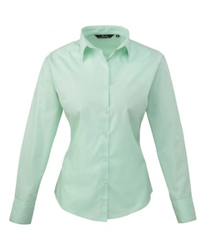 65% Polyester, 35% Cotton. Fabric: Poplin. Design: Plain. Fastening: Button-Down. Neckline: Collared. Cuff: Double Button. Sleeve-Type: Long-Sleeved. Hem: Rounded. 2 Back Darts. Sustainability: Amfori, BCI Approved, REACH, Sedex, WRAP Certified. 6 UK: 31 in. 8 UK: 33 in. 10 UK: 35 in. 12 UK: 37 in. 14 UK: 39 in. 20 UK: 45 in. 22 UK: 47 in. 24 UK: 49 in. 26 UK: 51 in. 28 UK: 53 in. 18 UK: 43 in. 16 UK: 41 in. 30 UK: 55 in.