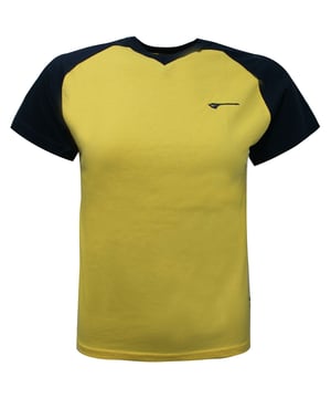 Nike Boys T-Shirt Youths Training Sports Top Yellow Navy 462185 706