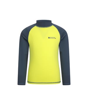 82% Nylon, 18% Elastaan. Stof: Rekken. Ontwerp: Contrast, Logo. Bevestiging: Trek aan de achterkant. Halslijn: Staande Kraag. Platte naden, zonbeschermend. Stoftechnologie: Sneldrogend. Zonneschatting: UPF 50+.