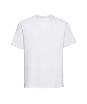 100% Combed Ringspun Cotton. Fabric: Single Jersey. Design: Plain. Neckline: Crew Neck. Sleeve-Type: Short-Sleeved. Cuff: Twin Needle Stitch. Hem: Twin Needle Stitch. Fabric Technology: Heavyweight. Taped Shoulders, Tubular. 210gsm. Sustainability: Amfori, Better Cotton Initiative, BSCI, Fair Labor Association, Oeko-Tex Standard 100 Certified, WRAP Certified.