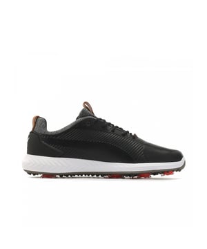 PUMA Power Adapt 2.0 Golf Lace-Up Zwart Glad Leer Heren Trainers 190581 02