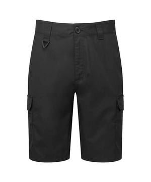 65% gerecycleerd polyester, 35% katoen. 195gsm. Ontwerp: Eenvoudig. Zakken: 2 zijzakken, 2 cargo zakken, 1 achterzak. Bevestiging: Knop, ritssluiting. Riemlussen, Easy-Care. Duurzaamheid: Sedex.