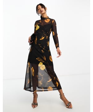 Dresses by AllSaints There's dressing up, then there's this All-over print High neck Long sleeves Regular fitSold By: Asos