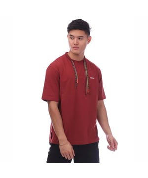 Ambush Multicord T-Shirt in brown.- Ribbed crewneck.- Short sleeves.- Ambush logo embroidered to the chest and the brand's iconic draw cords at the neckline.- Elasticated trims.- Straight hemline.- Relaxed fit.- 100% Cotton.- Ref: BMAA0560012810