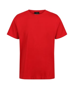 100% Baumwolle. Gewebe: Weiche Haptik. Design: Unifarben. Rundhalsausschnitt. Kurzärmlig. Nachhaltigkeit: nachhaltige Materialien.