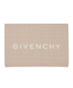 Givenchy Beige Wallet, 100% Leather, Clasp Closure, Large Branded Logo On Front, Card Holder, Beige Wallet