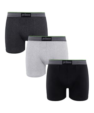 Prince Performance Range 3 Pack Black Grey Mens Boxers MUXPR061