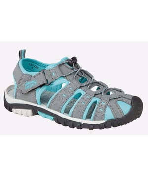 Designed to keep feet comfortable and secure, these PDQ Creek women's sports sandals are a versatile choice packed with practical elements, from the protective toe bumper, secure touch fastening and toggle closure, and the durable rubber outsole.
- Synthetic Nubuck upper
- Touch fastening and toggle closure
- Toe bumper to protect against debris
- Heel tab for easy wear
- Comfortable textile lining
- TPR Sole