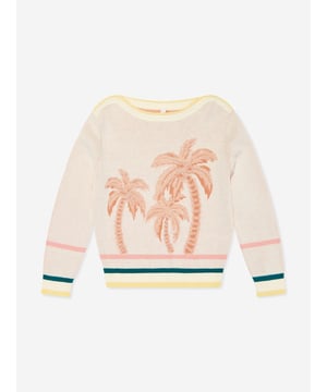 Step into the cosy glamour of Zimmermann's Girls Ottie Jacquard Sweater in Multicolour for AW2024. Perfectly balancing high fashion with playful whimsy, this sweater is an essential addition to her wardrobe. Key features include: Exquisite Jacquard Weave: Features a vibrant, intricate pattern that captures attention enhances style. Luxurious Comfort: Crafted with premium fabrics, ensuring a soft feel perfect for sensitive skin. Dynamic colour Palette: A bold fusion of colours complements a variety of outfits, making it versatile for any occasion. Designer Craftmanship: Zimmermann‚  signature attention to detail is evident in every stitch.Elevate her look with this statement piece today!